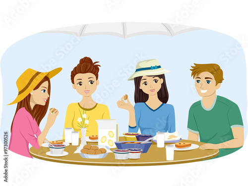 Teens Outdoor Meal