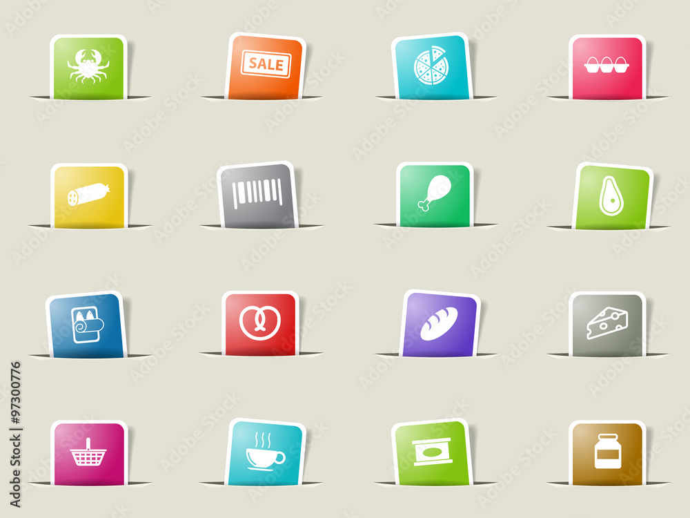 Grocery simply icons Grocery simply icons