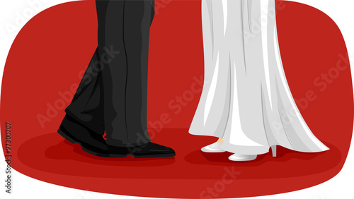 Feet Couple Wedding Dance