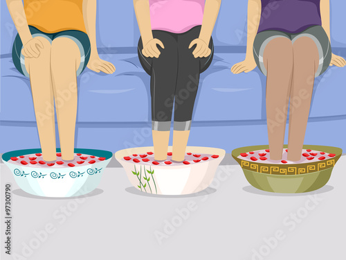 Feet Foot Spa Girls Friends