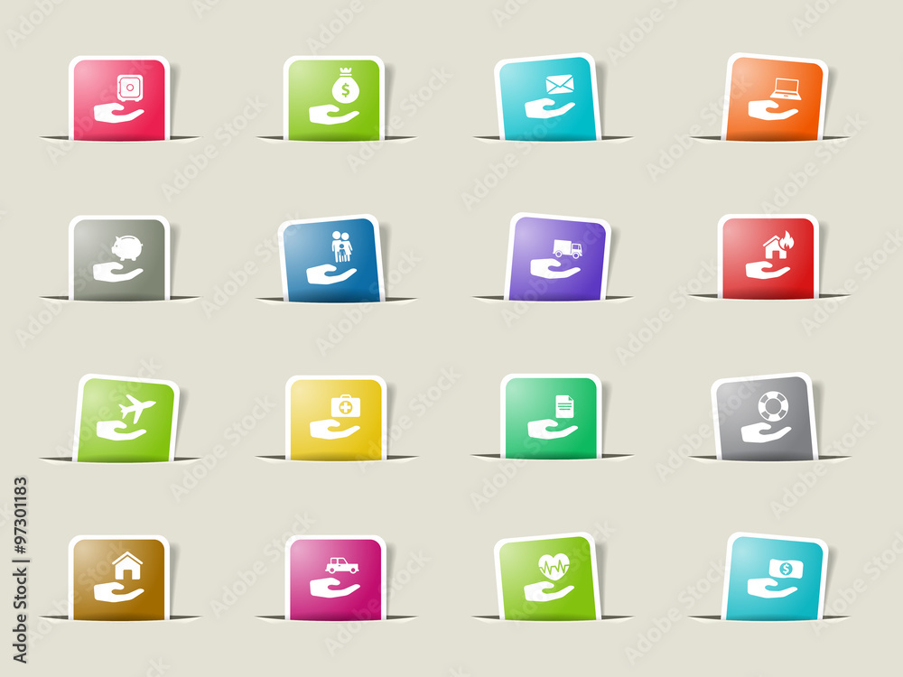 Insurance simply icons Insurance simply icons