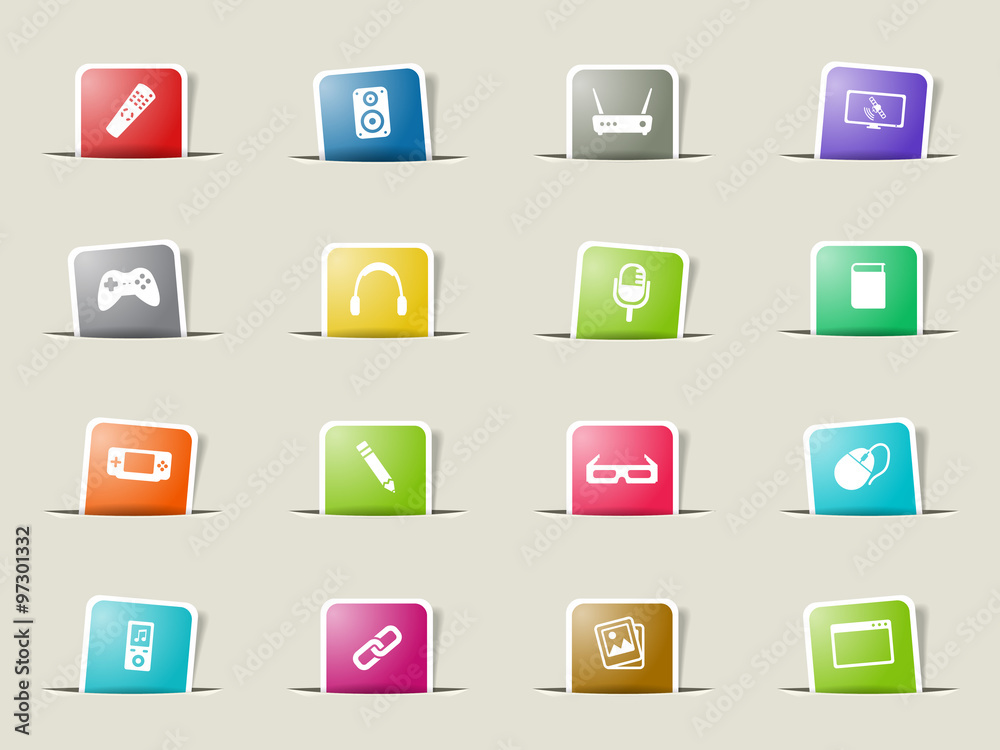 Media simply icons Media simply icons