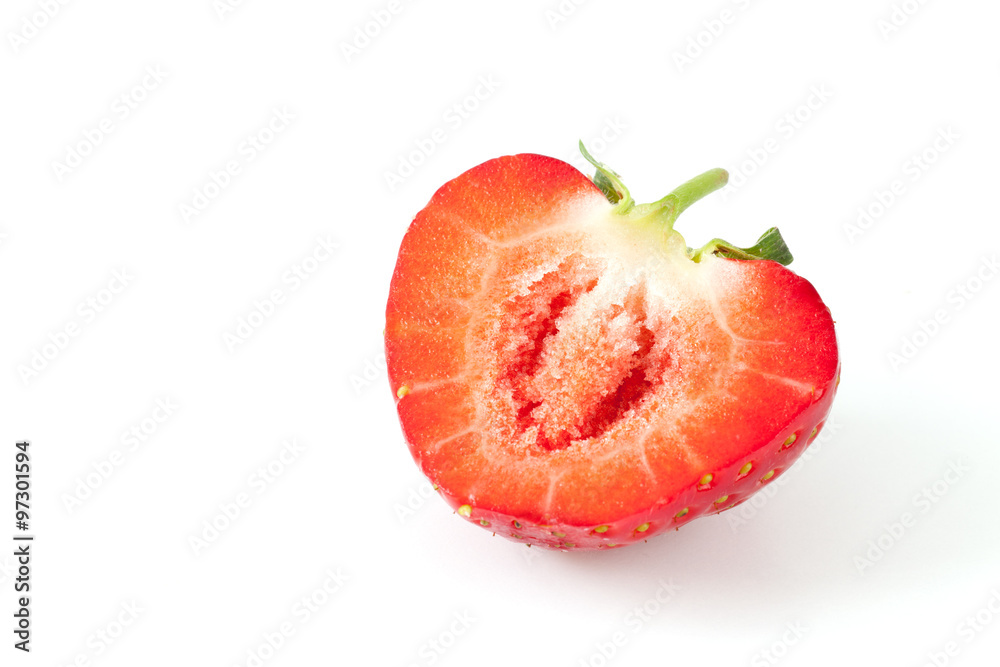 Fresh strawberries on a white background Fresh strawberries on a white background
