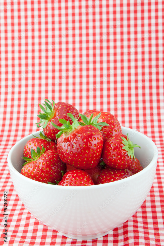 Fresh strawberries on the table Fresh strawberries on the table