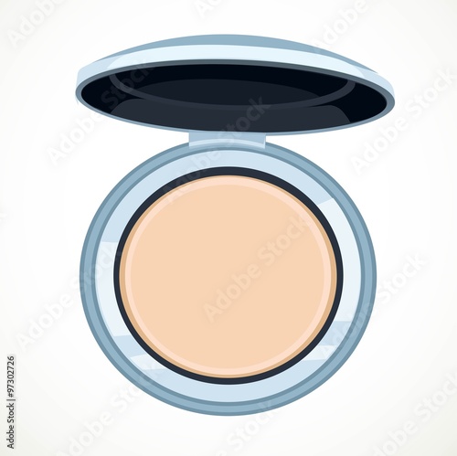 Powder top view isolated on a white background