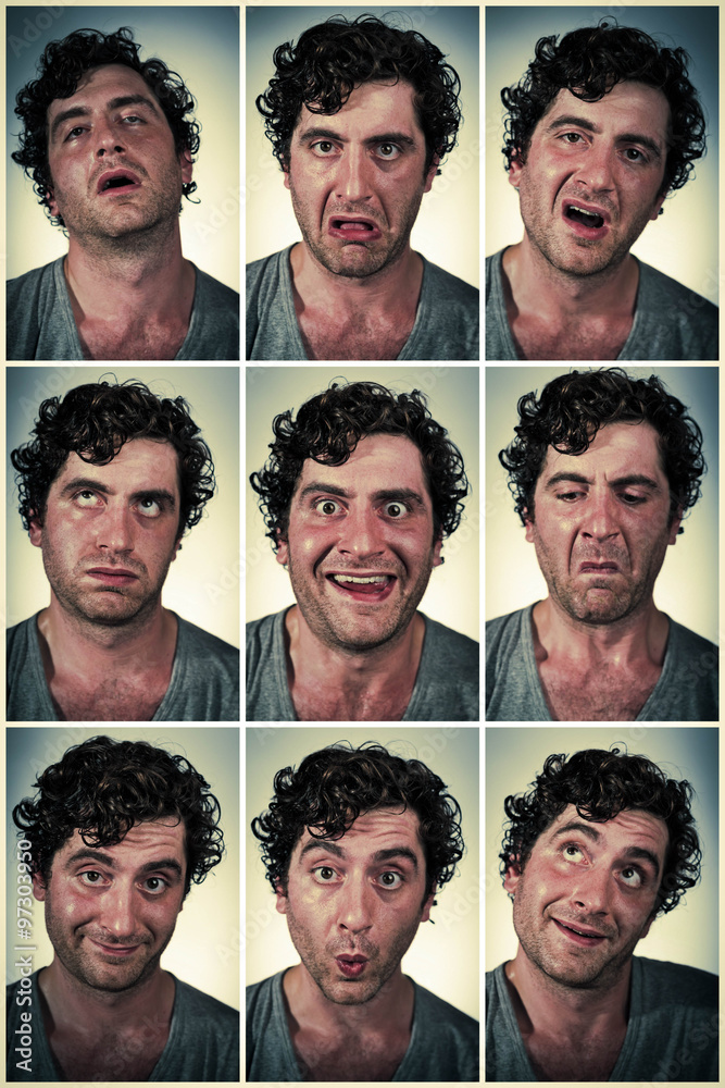 Fototapeta premium Real Person Facial expressions