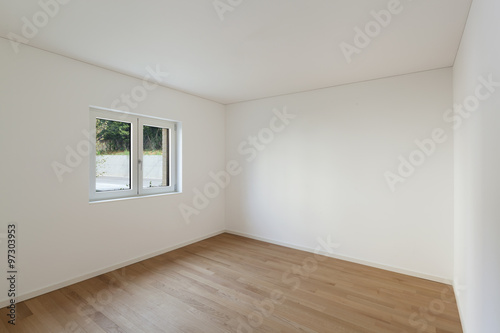 Interior  empty room with window