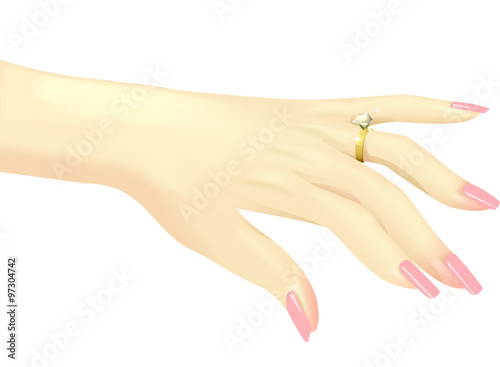 Hand Diamond Ring Show