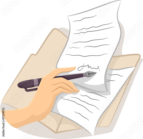 Cropped Hand Sign Contract