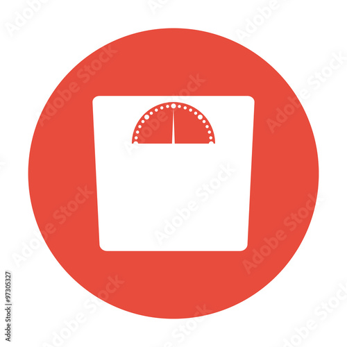 weighting icon. Flat design style.
