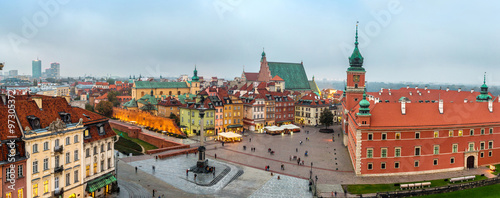 Panoramiczny widok na Warszawę