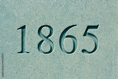 Engraved Historical Year 1865
