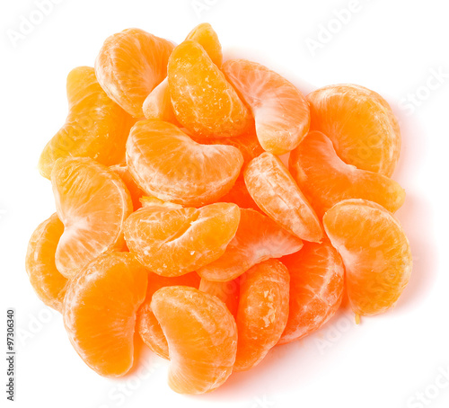 Fresh mandarine slices