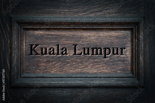 Engraved City Kuala Lumpur photo