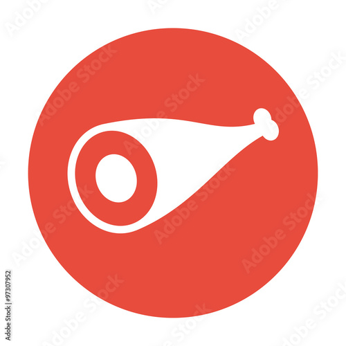 Meat icon. Flat design style.