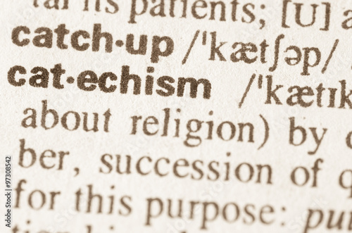 Dictionary definition of word catechism