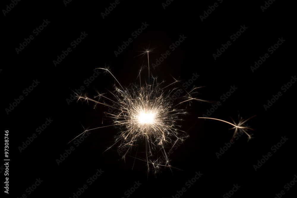 Fototapeta premium Buring sparkler