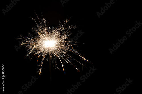 Buring sparkler