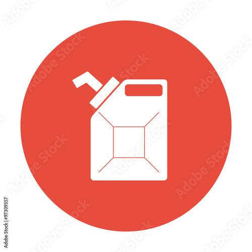 Jerrycan oil vector icon