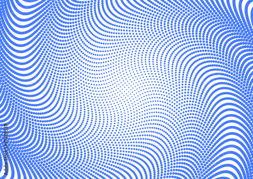 Simple retro pastel blue halftone dot design background with bol