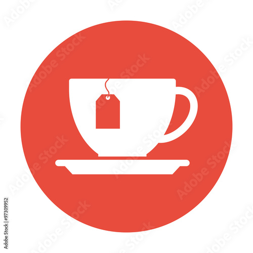 cup with tea bag icon