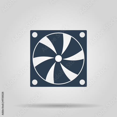 Computer cooling fan icon