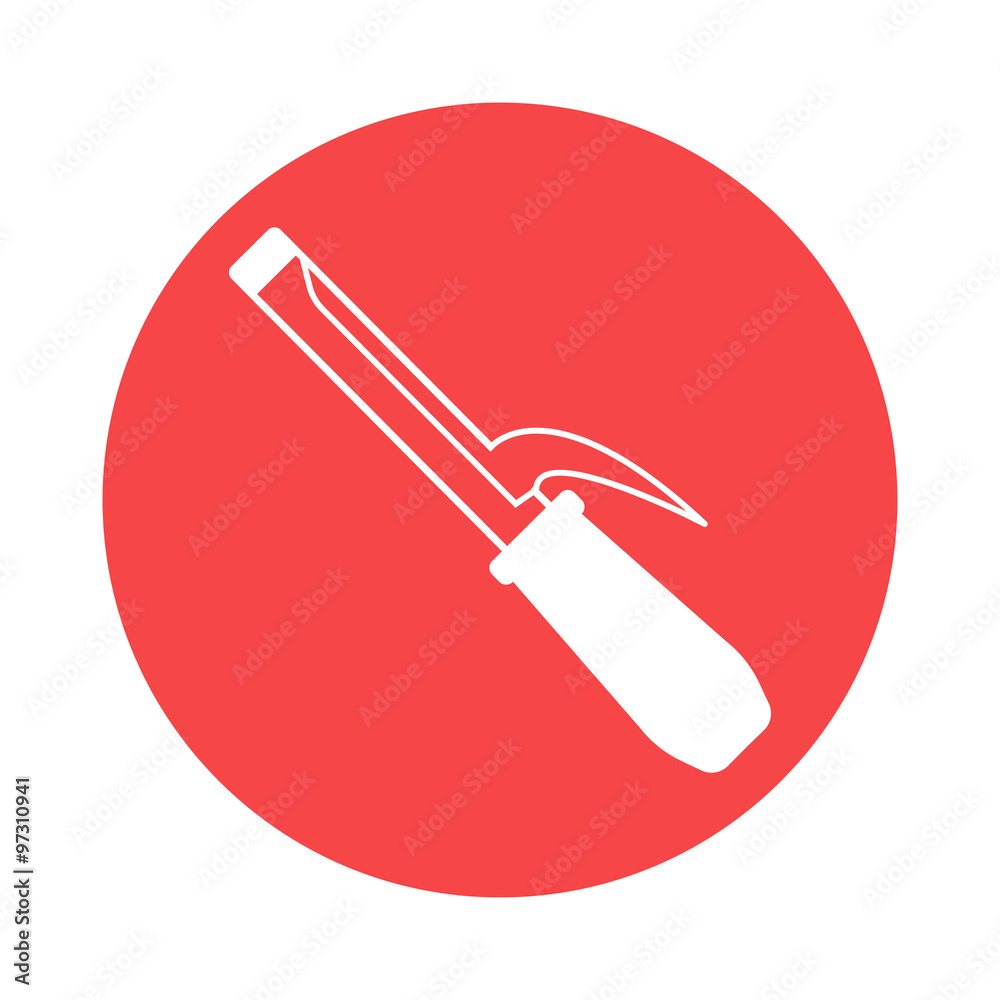 Curling iron icon Curling iron icon