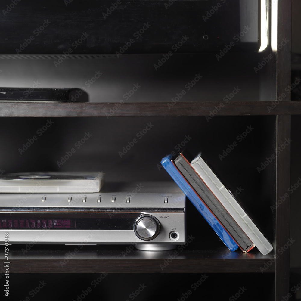 Fototapeta premium TV Set And DVD player