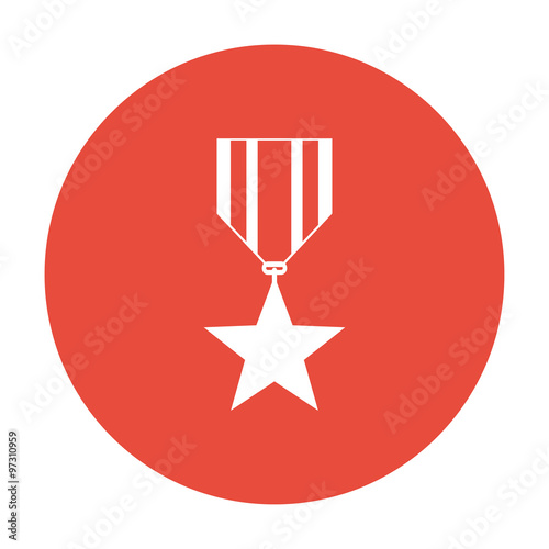 medal icon. Flat design style