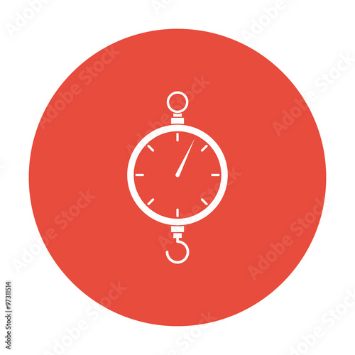 scales icon. Flat design style
