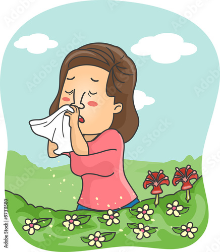 Girl Flower Allergy
