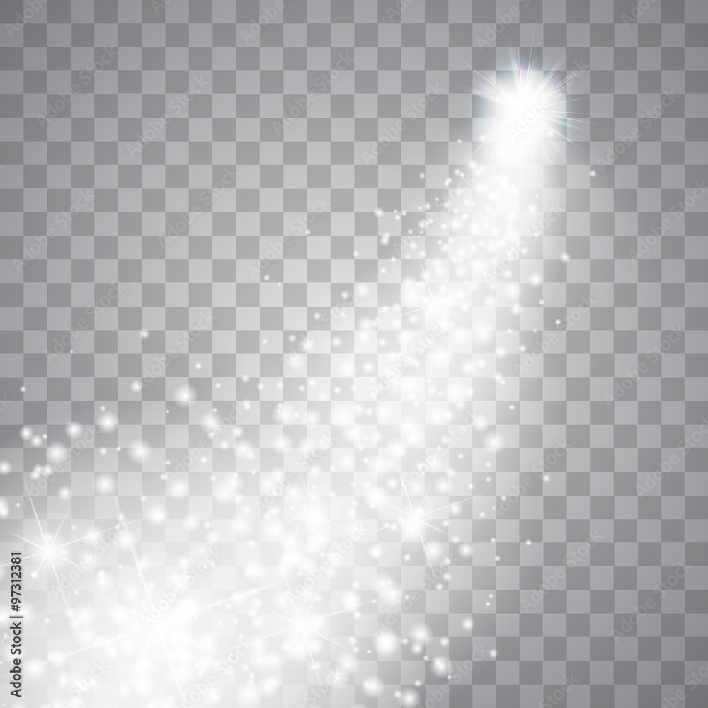 Fototapeta Jasna kometa z dużym pyłem.