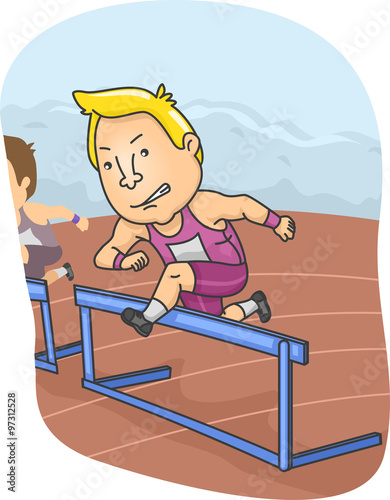 Man Run Hurdle