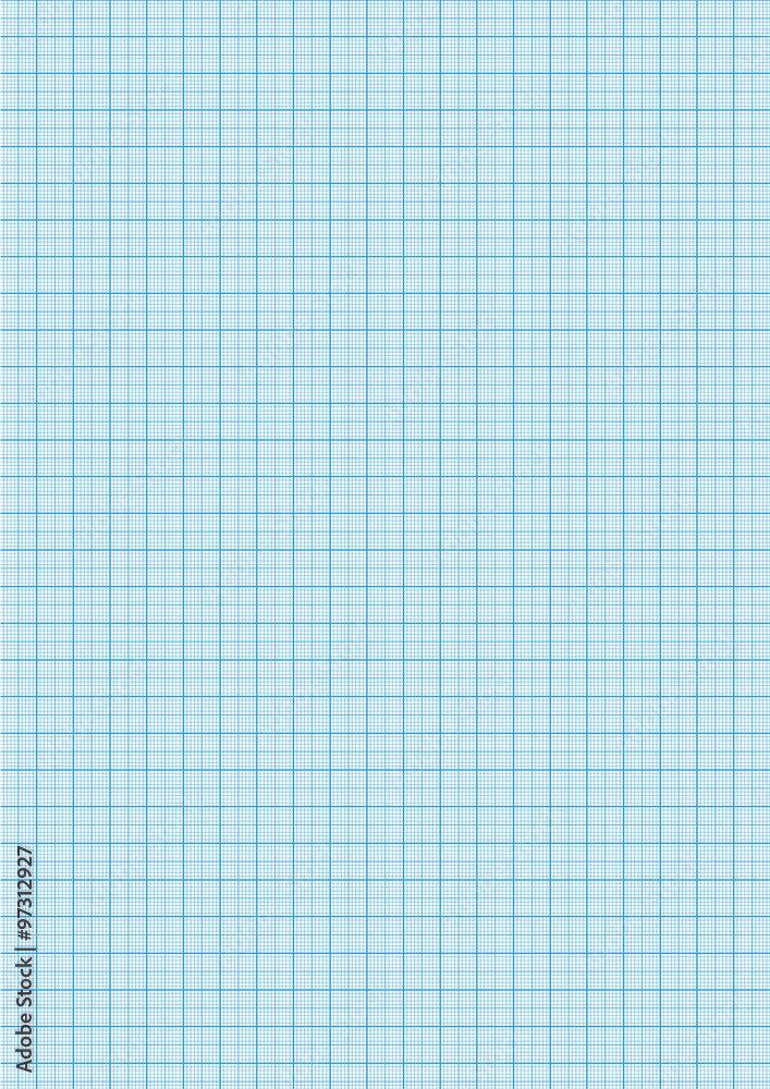 Graph paper cyan color on a4 sheet size