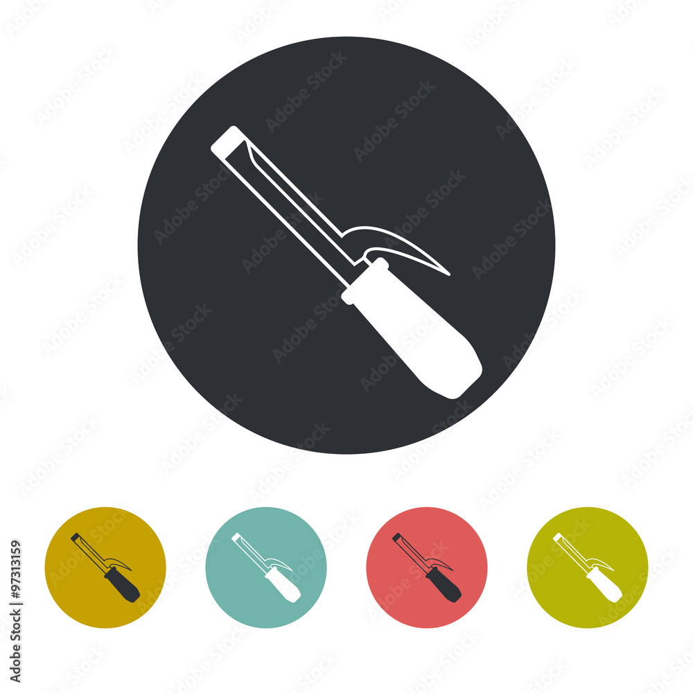 Curling iron icon Curling iron icon