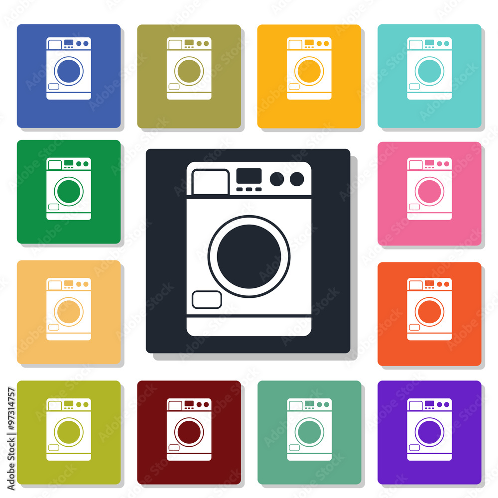Washing machine icon Washing machine icon
