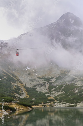 Cable car in the High Tatras - Skalnate pleso - Lomnicky peak - Slovakia