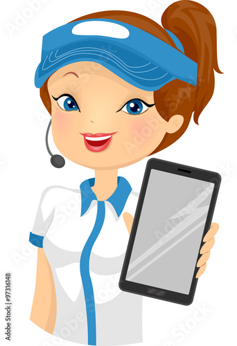 Girl Fast Food Crew Mobile