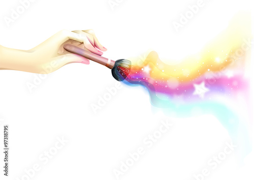 Colorful Makeup Hand