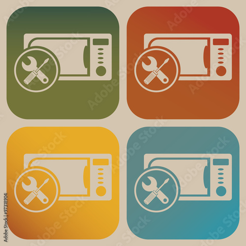 Repair of household appliances icon