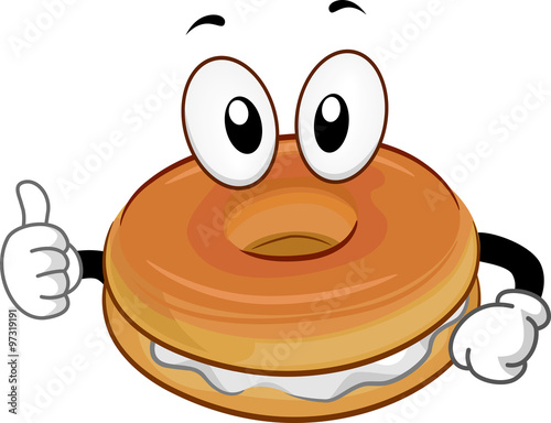 Mascot Food Bagel