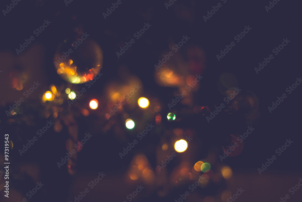 Plakat Christmas background in blur matte tone