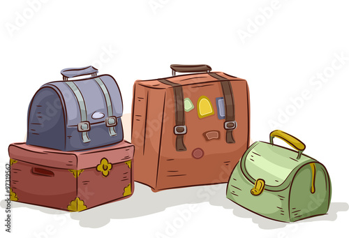 Vintage Traveling Bags Pack