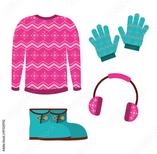 winter clothes design  photo