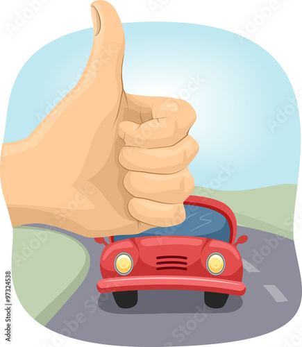 Hand Gesture Hitch Hike