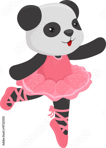 Cute Panda Ballerina