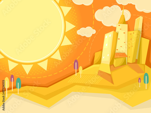 Summer Urban Scene