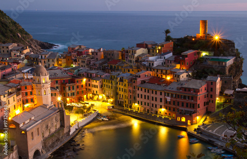 Vernazza, veduta notturna photo