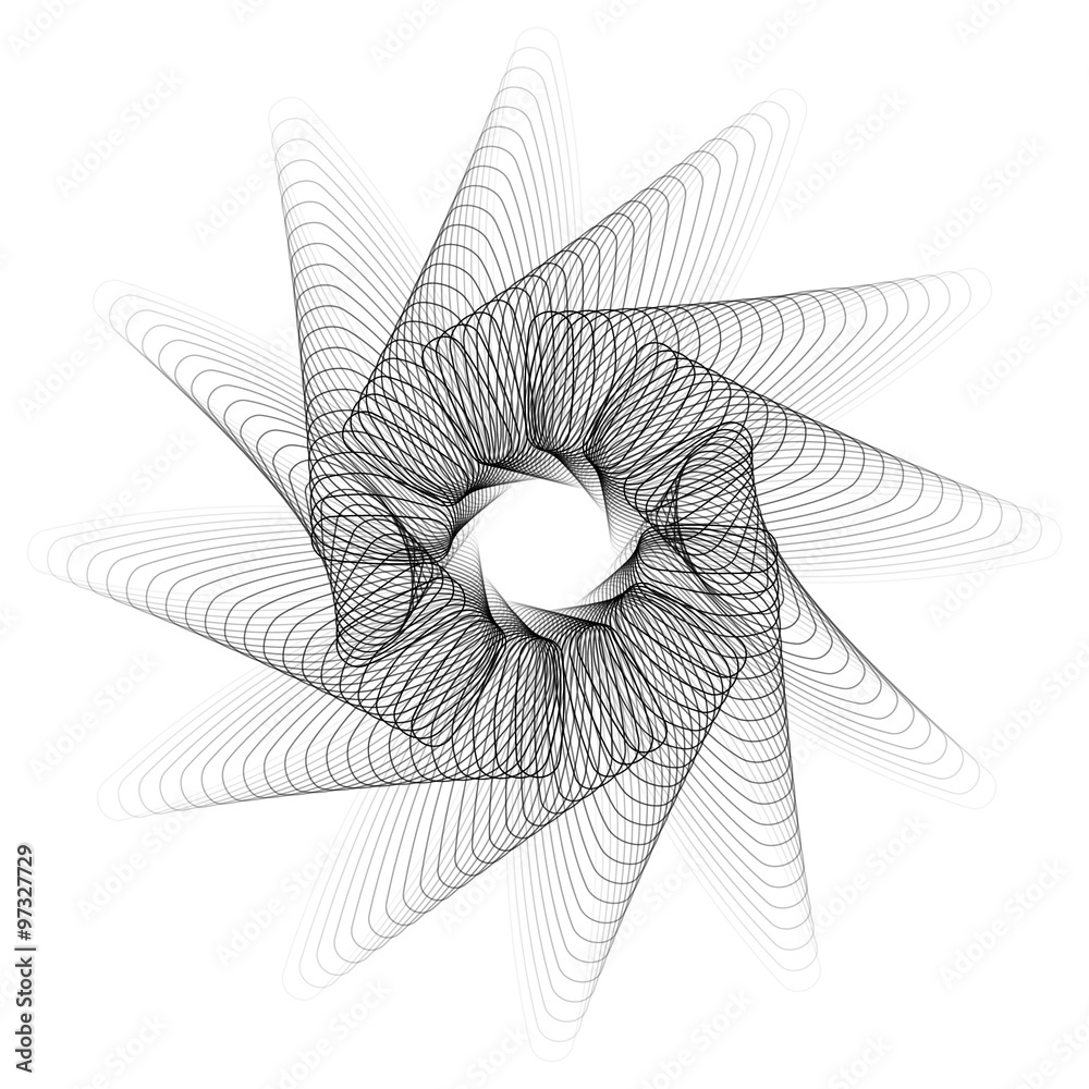 Abstract spirograph pattern / texture on white. Vector art.