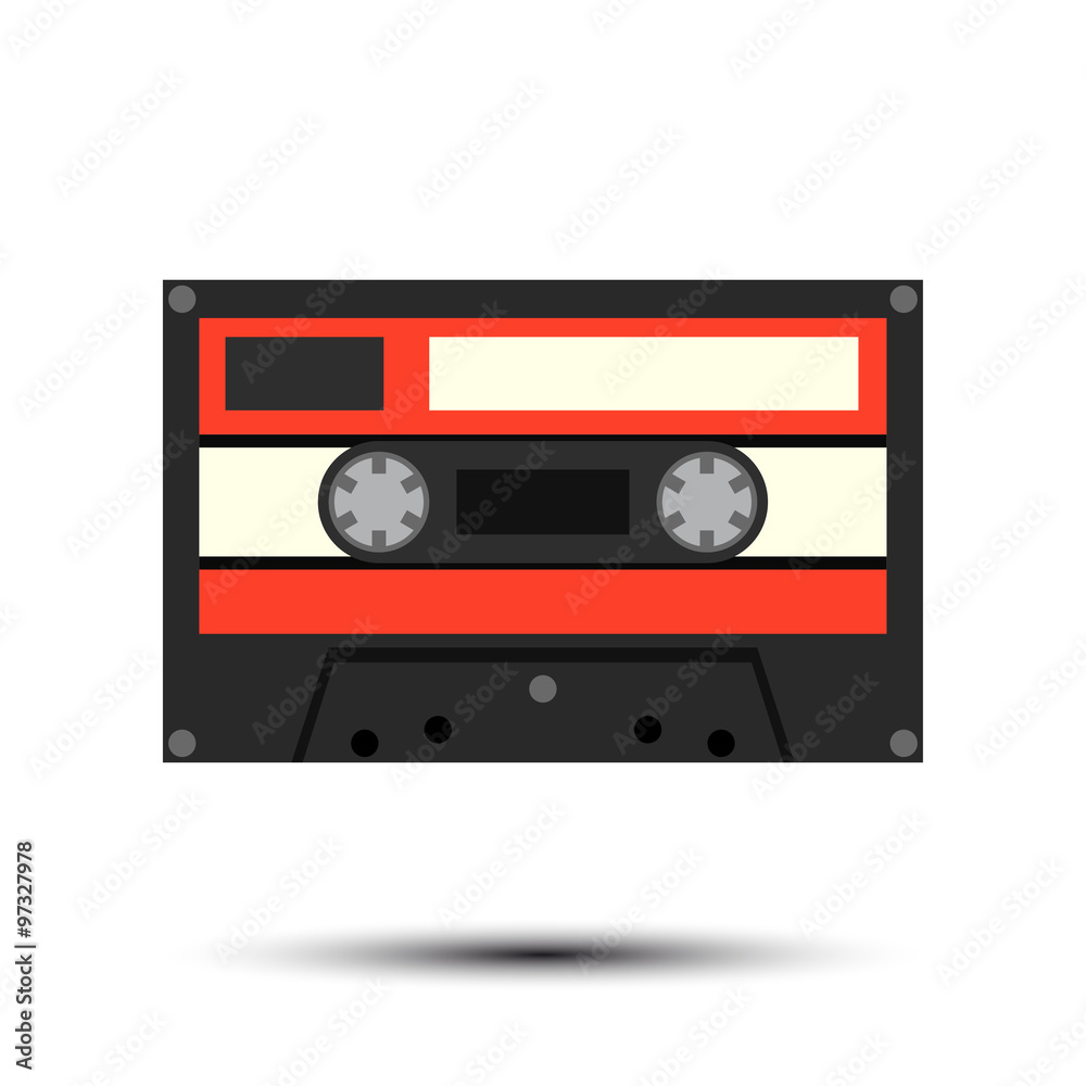 Obraz premium Audiocassette. Vector Illustration